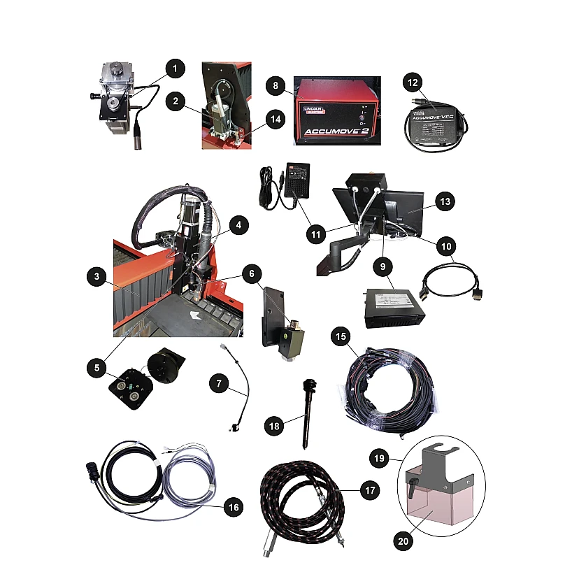Lincoln Electric 3 Belts Set für LINC CUT S MOT
